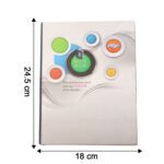 Hardbound Ruled Notebook (1 Pc / 100 Pages / 240x180mm) - Back View by Nari Haat, Indian ethnic wear, women clothing,...