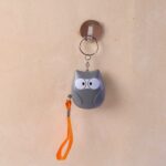 Portable Owl Shape Personal Safety Alarm Keychain - Full Detail by Nari Haat, Indian ethnic wear, women clothing, des...