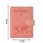 Premium World Map Design Travel Passport Holder & Wallet (15x11cm / 1 Pc) - Neckline Detail by Nari Haat, Indian ethn...