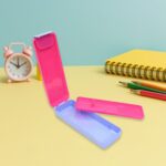 Stylish Cartoon Printed Hard Top Pencil Box for Kids (1 Pc / Mix Design) - Back View by Nari Haat, Indian ethnic wear...