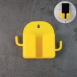 1 Pc Wallmount Mobile Stand With Hook for and stuffs purposes. (Mix Color / 1 Pc) - Front View by Nari Haat, Indian e...