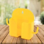 1 Pc Wallmount Mobile Stand With Hook for and stuffs purposes. (Mix Color / 1 Pc) - Fabric Detail by Nari Haat, India...