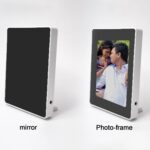 Multifunctional LED Magic Mirror with Hidden Photo Frame (1 Pc) - Sleeve Design by Nari Haat, Indian ethnic wear, wom...