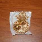 Traditional Golden Lord Ganesha Kumkum Dish  (1 Pc) - Full Detail by Nari Haat, Indian ethnic wear, women clothing, d...