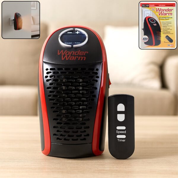 Wonder Warm 400W Wall Plug Room Heater with Remote Control (1 Pc) - Front View by Nari Haat, Indian ethnic wear, wome...