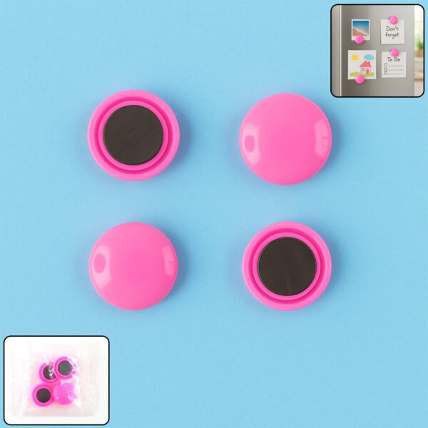 Round Fridge Magnets - (4 Pc / Set) - Front View by Nari Haat, Indian ethnic wear, women clothing, designer suit