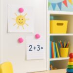 Round Fridge Magnets - (4 Pc / Set) - Fabric Detail by Nari Haat, Indian ethnic wear, women clothing, designer suit