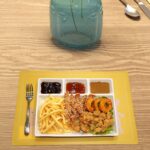 Plastic 4-Compartment Rectangular Meal Serving Tray / Plate (1 Pc / White) - Closeup Embroidery by Nari Haat, Indian ...