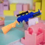 Shot Air Gun Toy with Scope and 8 Soft Foam Bullets Set - Full Detail by Nari Haat, Indian ethnic wear, women clothin...