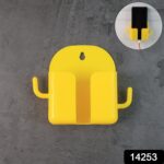 1 Pc Wallmount Mobile Stand With Hook for and stuffs purposes. (Mix Color / 1 Pc) - With Dupatta by Nari Haat, Indian...