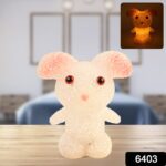 Crystal LED Night Light Lamp – Cute Glowing Animal Decorative Light (1 Pc) - With Dupatta by Nari Haat, Indian ethn...