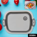 Collapsible Cutting Board with Dish Tub Basket - Image 2