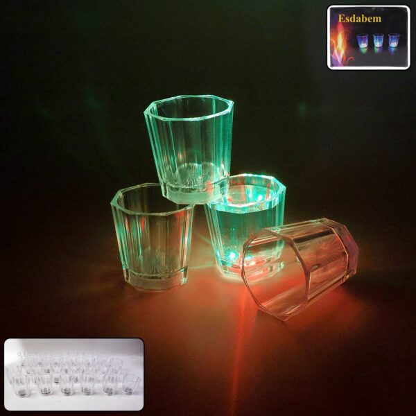 Premium LED Light-Up Shot Glass Set (24 Pc Set) - Front View by Nari Haat, Indian ethnic wear, women clothing, design...