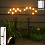 2 Pc Solar LED Garden Stake Firework Lights - Front View by Nari Haat, Indian ethnic wear, women clothing, designer suit