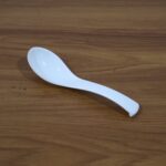 Plastic Soup Spoon – Deep Bowl (1 Pc / White) - Full Detail by Nari Haat, Indian ethnic wear, women clothing, desig...