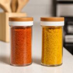 Ganesh Airtight Transparent Kitchen Storage Container Jar Set (2 Pc) - Back View by Nari Haat, Indian ethnic wear, wo...