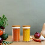 Ganesh Airtight Transparent Kitchen Storage Container Jar Set (2 Pc) - Neckline Detail by Nari Haat, Indian ethnic we...