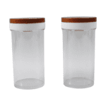 Ganesh Airtight Transparent Kitchen Storage Container Jar Set (2 Pc) - Sleeve Design by Nari Haat, Indian ethnic wear...