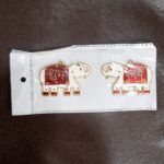 Shubh Labh Elephant Decorative Wall Hangings (2 Pc) - Fabric Detail by Nari Haat, Indian ethnic wear, women clothing,...