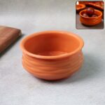 Classic Terracotta-Style Multipurpose Bowl (1 Pc) - Front View by Nari Haat, Indian ethnic wear, women clothing, desi...