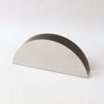 Stainless Steel Half-Moon Shaped Tissue Paper Napkin Holder Stand (1 Pc) - Sleeve Design by Nari Haat, Indian ethnic ...