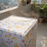 Waterproof & Dustproof Floral Washing Machine Cover (62×56×83 cm) - Closeup Embroidery by Nari Haat, Indian ethnic ...
