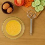 2-Piece Stainless Steel Spiral Hand Whisk - (2 Pc / Set) - Closeup Embroidery by Nari Haat, Indian ethnic wear, women...