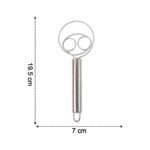 2-Piece Stainless Steel Spiral Hand Whisk - (2 Pc / Set) - Back View by Nari Haat, Indian ethnic wear, women clothing...