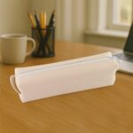 Slim PU Leather Pencil Pouch - (1 Pc) - Fabric Detail by Nari Haat, Indian ethnic wear, women clothing, designer suit