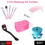 5pc Makeup tools kit for girls and women - With Dupatta by Nari Haat, Indian ethnic wear, women clothing, designer suit