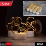 Set of 12 Multicolor Flameless Heart Candles for Decoration, Diwali - With Dupatta by Nari Haat, Indian ethnic wear, ...