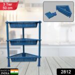 Triangle 3-Tier Plastic Storage Rack for Kitchen, Bathroom & Office - With Dupatta by Nari Haat, Indian ethnic wear, ...