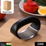 Stainless Steel Garlic Press Crusher for Kitchen - With Dupatta by Nari Haat, Indian ethnic wear, women clothing, des...