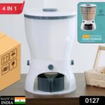 4-in-1 10L Rice & Grain Storage Dispenser - With Dupatta by Nari Haat, Indian ethnic wear, women clothing, designer suit