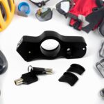 Motorcycle Grip Lock Universal Motorcycle Handlebar Throttle Grip Security Lock - Front View by Nari Haat, Indian eth...