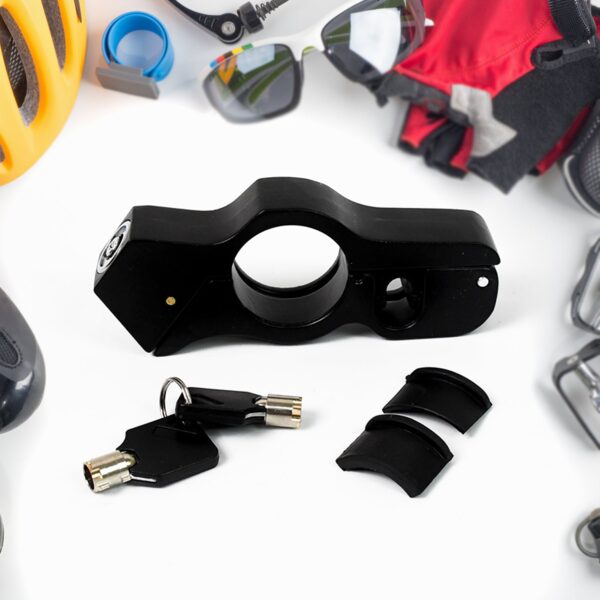 Motorcycle Grip Lock Universal Motorcycle Handlebar Throttle Grip Security Lock - Front View by Nari Haat, Indian eth...