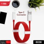 Unique Type C Dash Charging USB Cable for Fast Charging & Data Transfer (1 Mtr) - With Dupatta by Nari Haat, Indian e...