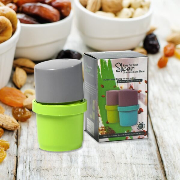 Multicolor 3-in-1 plastic dry fruit grinder slicer
