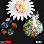 Glass Gem Stone, Flat Round Marbles Pebbles for Vase Fillers, Attractive pebbles for Aquarium Fish Tank. - Image 2