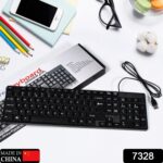 Wired USB 102 Keys, Ergonomic Portable Typewriter Keyboard Home Office, Plug and Play - With Dupatta by Nari Haat, In...