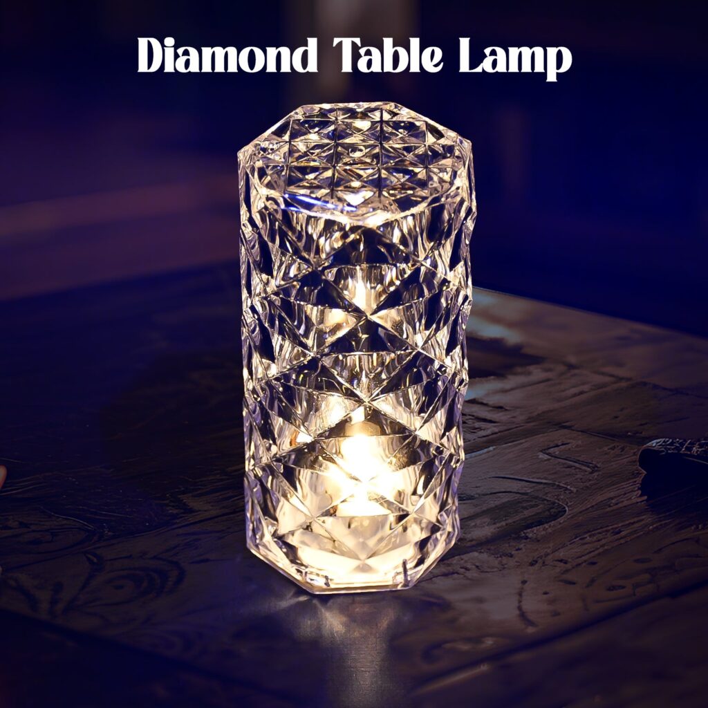 Diamond Crystal Table Lamp for Diwali