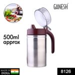 Oil Dispenser Stainless Steel with small nozzle 500ML Oil Container. - With Dupatta by Nari Haat, Indian ethnic wear,...