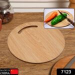 Wooden Round Chopping Board  For Chopping Fruit & Vegetable - With Dupatta by Nari Haat, Indian ethnic wear, women cl...