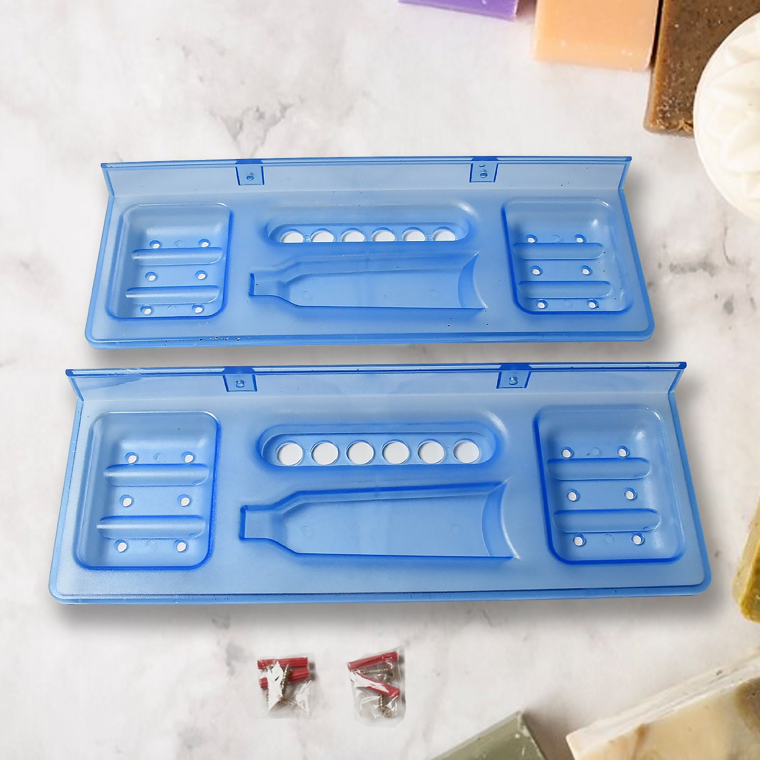 01_5dec3e01-b4d3-485a-b339-af460f46cd6d.jpg Pure Source India 4-in-1 Glass Soap Dish with Stand – Stylish Bathroom Ware - Front View by Nari Haat, Indian ethni...