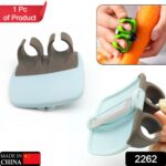 Hand Palm Peeler with Rubber Grip for Fruits & Vegetables - Image 2