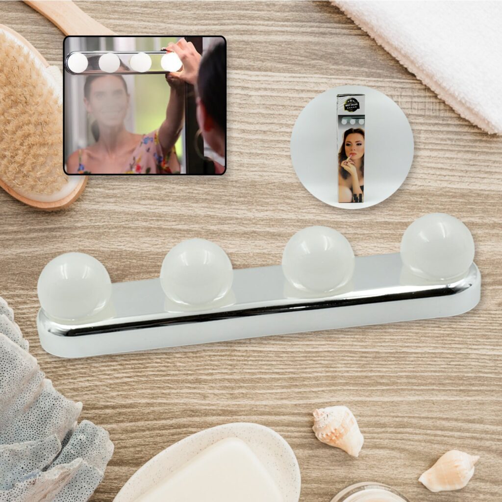 Portable LED Makeup Mirror Light Kit
