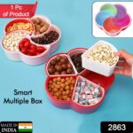 5Compartments Party Food Storage Snack Nuts Box - With Dupatta by Nari Haat, Indian ethnic wear, women clothing, desi...