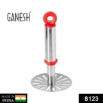 Ganesh Potato / Pav Bhaji Masher with Plastic Handle, Silver & Plastic - With Dupatta by Nari Haat, Indian ethnic wea...