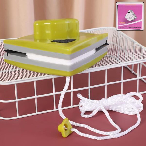 Double face glass cleaner Window Squeegee, Magnetic Window Washing Equipment. - Front View by Nari Haat, Indian ethni...