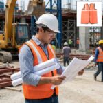 Orange Safety Jacket for Construction
